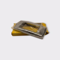 Vimar 16783.36 Rounded Chrome Cover Plate for 1 Module Switches - NOS - Italy