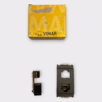 Vimar Idea 16338 Double RJ11 Grey Phone Jack 6/4 Screw Terminals - New Old Stock