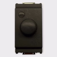 Vimar Idea 16557 Grey Rotary Dimmer Switch 120V 50-60 with Light - New Old Stock