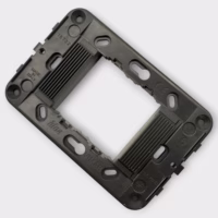 Vimar Idea 16722 Grey 2-Module Mounting Frame Grooved Front NOS - Made in Italy