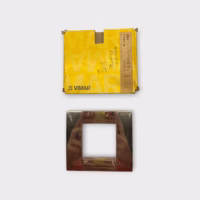 Vimar Idea 17092.36 Chrome Metal 1-2 Module Classic Cover Plate - NOS - Italy