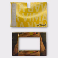 Vimar Idea 3M Gold Plated Classic Metal Placard New Old Stock Open Box - 1 pcs - 30 Day Returns