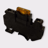 Phoenix Contact UK 6-FSI/C 3118203 Black DIN Rail Fuse Terminal w/ 5A Fuse - NOS