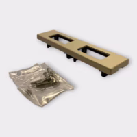 Vimar 08952/A 8000 Series Beige 2-Module Plastic Face Plate Cover w/ Frame - NOS