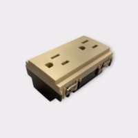 Vimar 16246.B Idea White 15A 127V Duplex Electrical Outlet 2P+E - NOS - ITALY