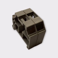 WAGO 249-117 Screwless DIN Rail End Stops 10mm Gray - 2 Pack - NOS