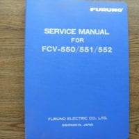 Furuno FCV-550 551 552 Hard Cover Service Instruction Manual