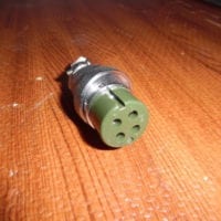 Furuno 000-160-159 Transducer Plug 4-Pin Round - For FCV-1000 1100 ETR-30N 292
