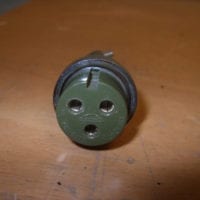 NEW Transducer Plug, 3-Pin Round Green F/ Furuno, Raytheon Sitex, Koden, JRC