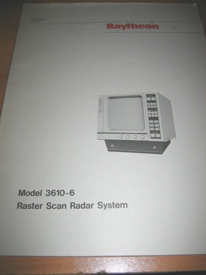 Raytheon Raymarine Model 3610-6 Raster Scan Radar System Instruction ...